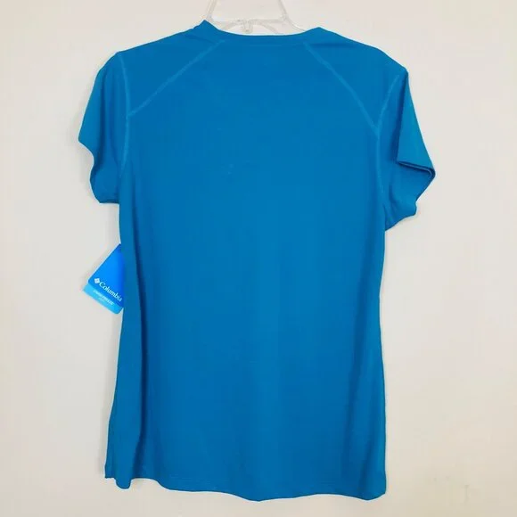 Columbia River Chill 3.0 Shirt Womens Large Blue White Residue on Front New - Picture 2 of 8